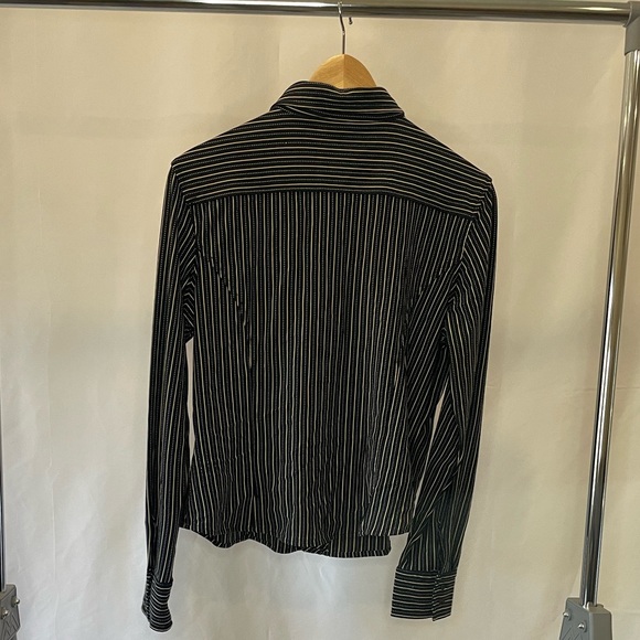 Pin striped collared shirt. Button down style. - Picture 2 of 3